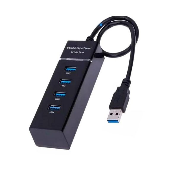 Multitoma Usb 4 Puertos 3.0 Cable De 30c